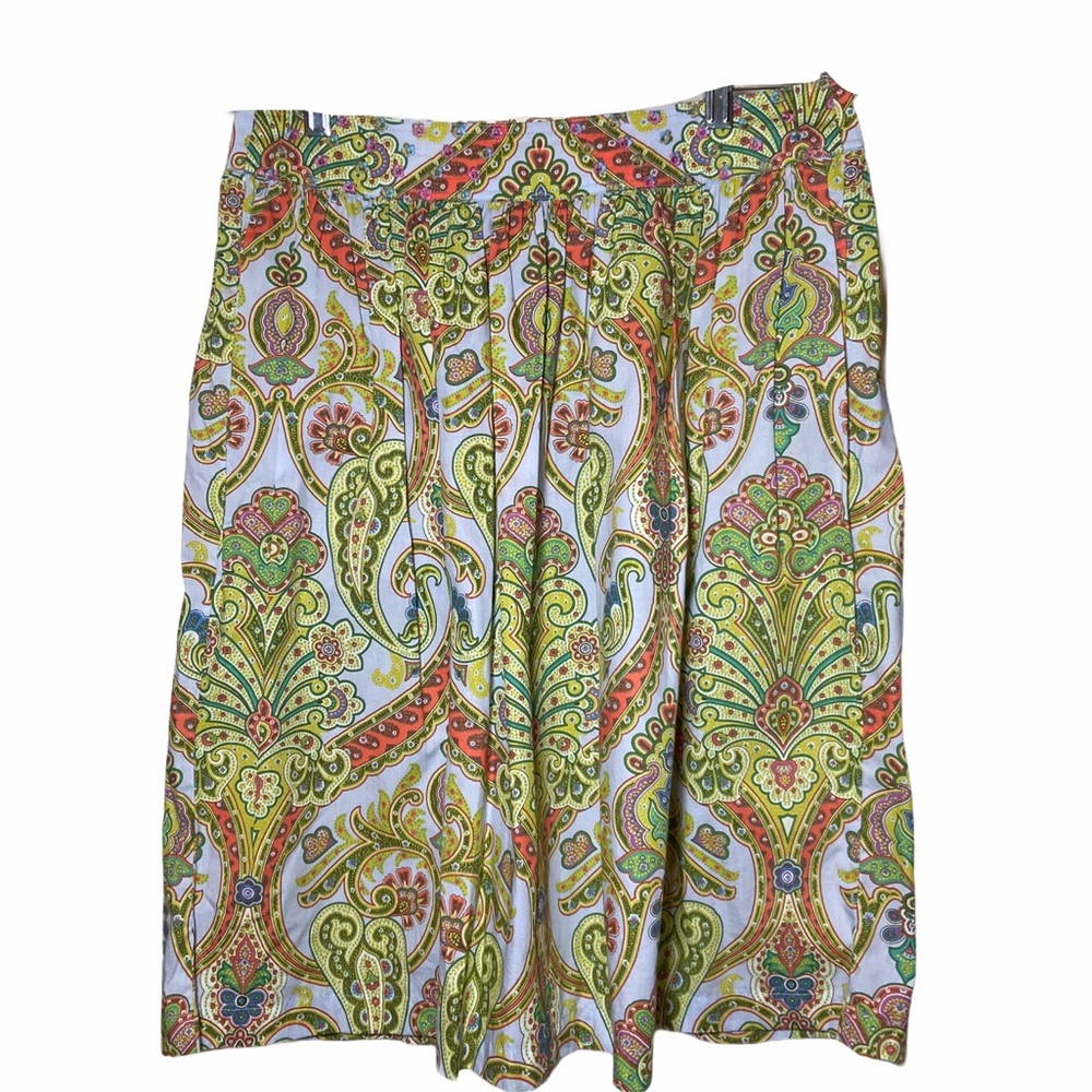 Robert Graham Pleated Shirt Cotton Skirt Pockets S
